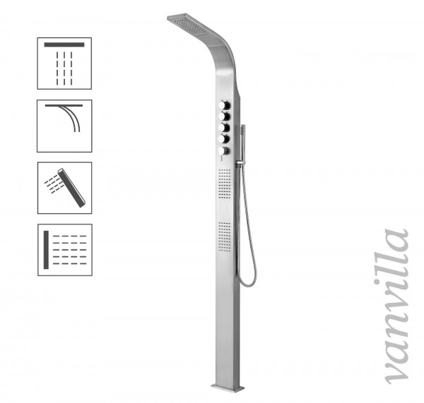 vanvilla Aussendusche Modell Alia für Kalt- und Warmwasser 2.0